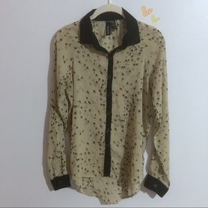 Fun & Flirt Bird Print Long Sleeve | Small